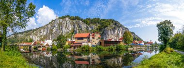 Altmuehl Nehri, Essing, Bavyera, Almanya 