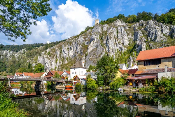 Altmuehl River Essing Bayern Tyskland — Stockfoto