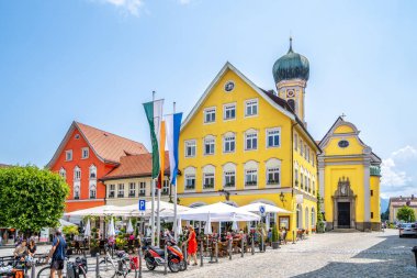 Pazar, Immenstadt im Allgaeu, Bavyera, Almanya 