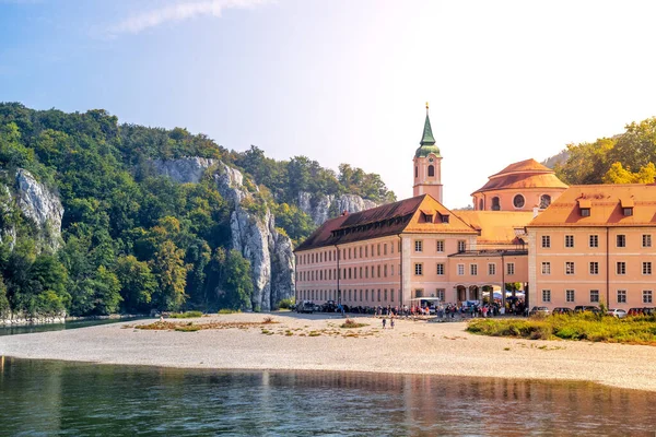 Klooster Weltenburg Donau Kelheim Beieren Duitsland — Stockfoto