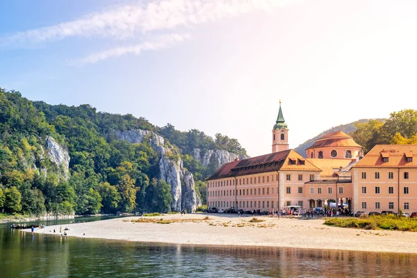 Monastero Weltenburg Danubio Kelheim Baviera Germania — Foto Stock