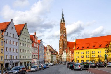 Saint Martin Kilisesi, Landshut Şehri, Bavyera, Almanya 