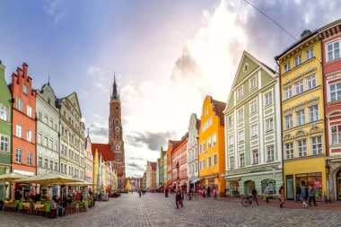 Belediye Binası, Landshut Şehri, Bavyera, Almanya 