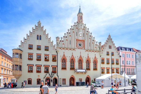 Δημαρχείο Landshut City Βαυαρία Γερμανία — Φωτογραφία Αρχείου