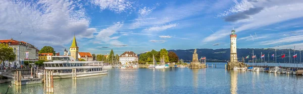 Marina Lindau Bavorsko Bodamské Jezero Německo — Stock fotografie