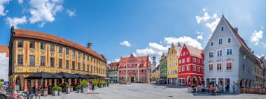 Memmingen, Bavyera, Almanya 'da Pazar 