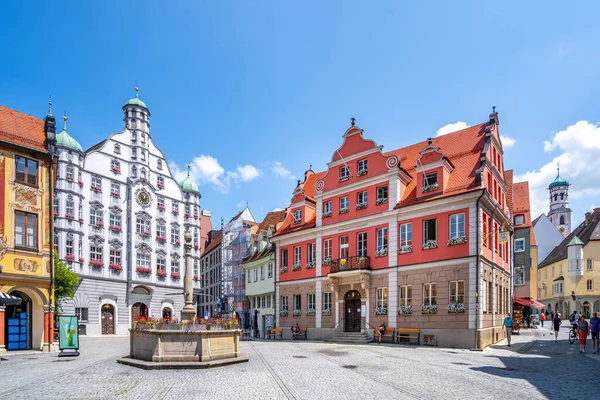 Memmingen, Bavyera, Almanya 'da Pazar 