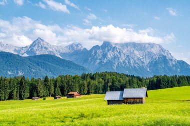 Karwendel Alps between Kruen and Mittenwald, Bavaria, Germany 