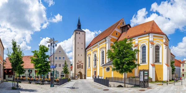 Chiesa Porta Inferiore Mindelheim Baviera Germania — Foto Stock