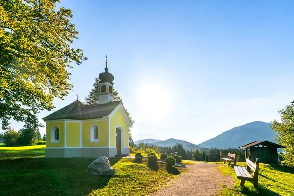 Chapel Kruen Karwendel Germany — 스톡 사진