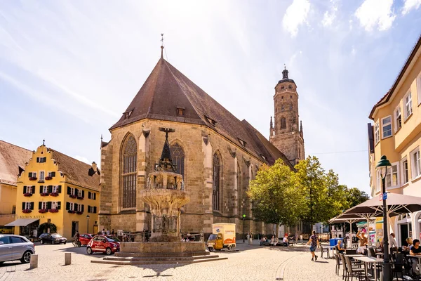 Szent György Templom Noerdlingen Bajorország Németország — Stock Fotó