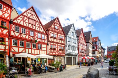 Ochsenfurt Pazarı, Bavyera, Almanya 