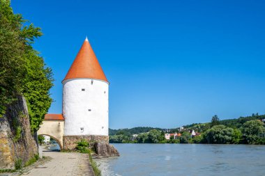 Passau, Bavyera, Almanya 'dan Schaiblingsturm 