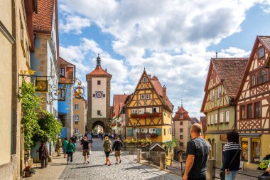 Rothenburg ob der Tauber, Bavyera, Almanya 