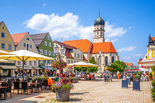 Исторический Город Шонгау Бавария Германия — стоковое фото