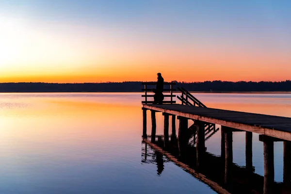 Vista Sobre Starnberg Lake Baviera Alemanha — Fotografia de Stock