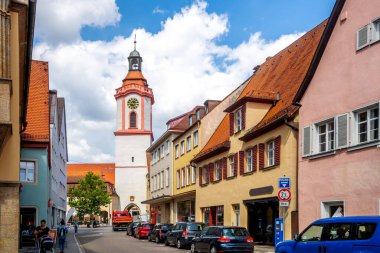 Almanya 'nın Bayern kentindeki tarihi Weissenburg kenti 