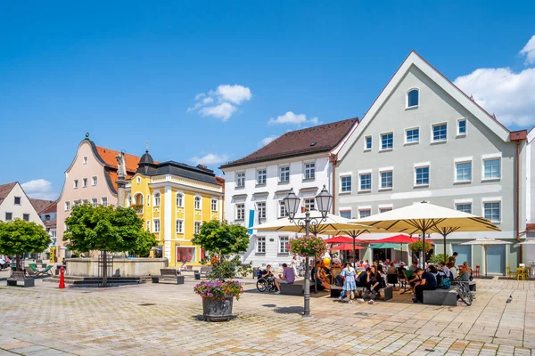 Marien Square Weilheim Oberbayern Bavaria Germany — 图库照片