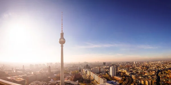 Skyline Con Torre Televisión Berlín Alemania — Foto de Stock