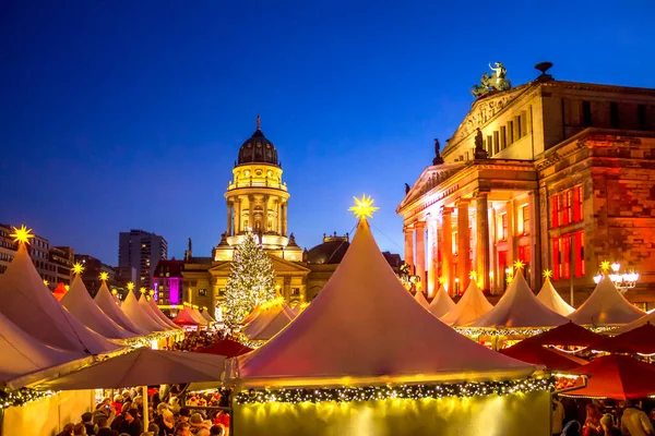 Berlin Gendarmenmarkt Christmas Market — Stock Photo, Image