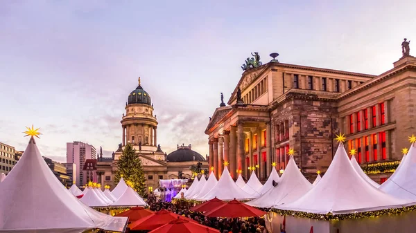 Berlin Gendarmenmarkt Weihnachtsmarkt — Stockfoto