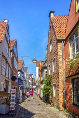 Schnoor Meydanı, Bremen, Almanya 