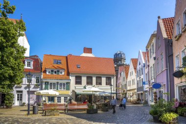 Schnoor Meydanı, Bremen, Almanya 