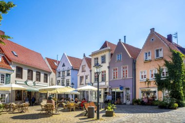 Schnoor Meydanı, Bremen, Almanya 
