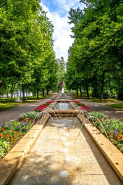 Kurpark, Bad Camberg, Taunus, Hessen, Almanya 