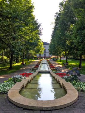 Kurpark, Bad Camberg, Taunus, Hessen, Almanya 