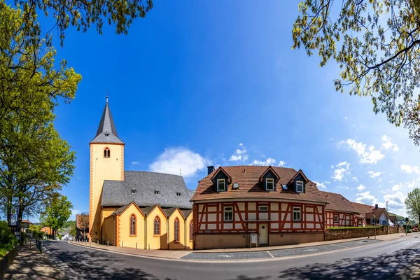 Bad Orb Daki Kilise Hessen Almanya — Stok fotoğraf