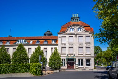 Bad Salzschlirf, Hessen, Almanya 'da Halk Bahçesi 