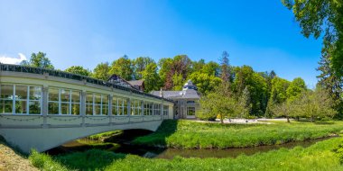 Bad Salzschlirf, Hessen, Almanya 'da Halk Bahçesi 