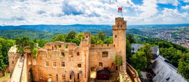 Auerbach Kalesi Bensheim, Hessen, Almanya 