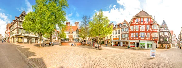 Marktplaats Bensheim Hessische Bergstrasse Hessen Duitsland — Stockfoto