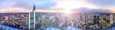 Skyline, Frankfurt am Main, Hessen, Almanya 