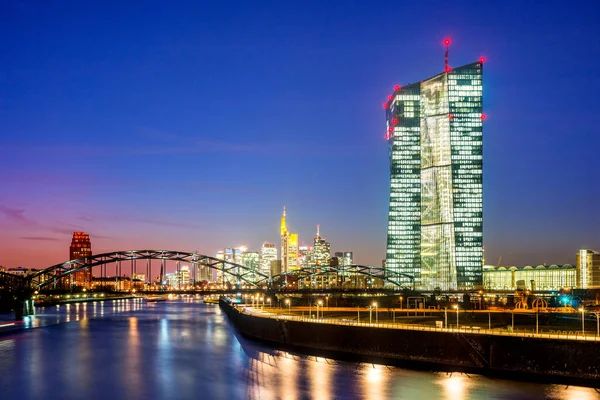 Banco Central Europeu Frankfurt Main Hessen Alemanha — Fotografia de Stock