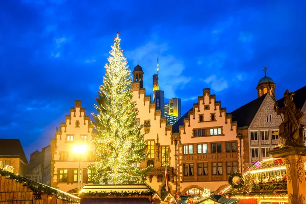 Rynek Bożonarodzeniowy Frankfurt Nad Menem Hesja Niemcy — Zdjęcie stockowe