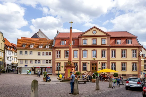 Market Fulda Hessen Γερμανία — Φωτογραφία Αρχείου