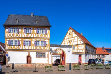 Grossostheim, Hessen, Almanya 'da pazar yeri 