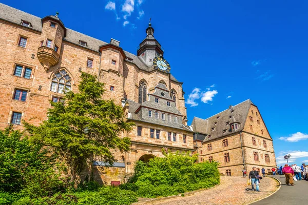 Schloss Marburg Der Lahn Hessen Deutschland — Stockfoto