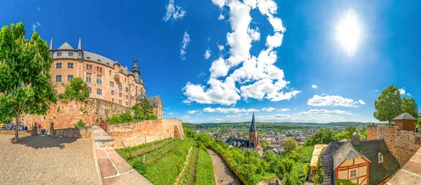 Castle Marburg Der Lahn Hessen Γερμανία — Φωτογραφία Αρχείου