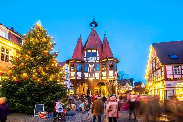 Рождественский Рынок Michelstadt Odenwald Hessen Germany — стоковое фото