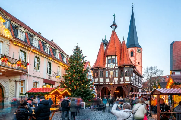 Рождественский Рынок Michelstadt Odenwald Hessen Germany — стоковое фото