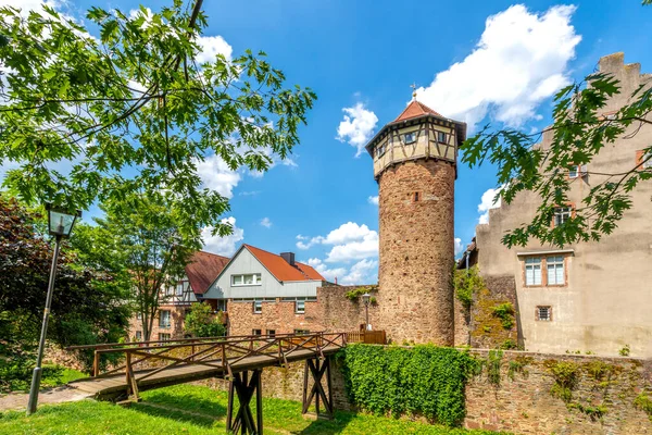 Stadtmauer Michelstadt Hessen Deutschland — Stockfoto