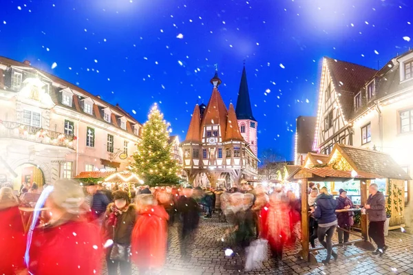 Vánoční Trh Michelstadtu Odenwald Hesensko Německo — Stock fotografie