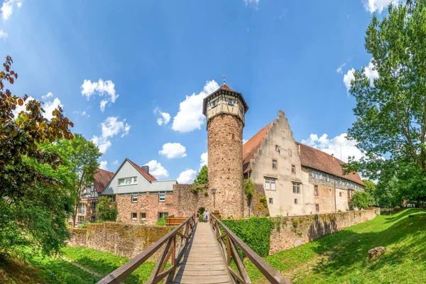 Stadtmauer Michelstadt Hessen Deutschland — Stockfoto