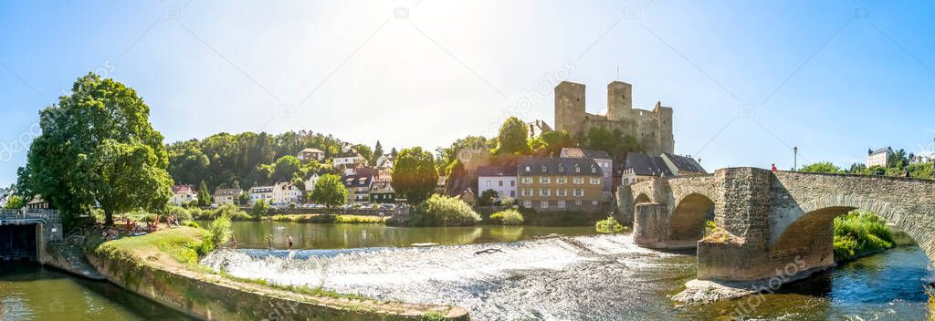 Historical city of Runkel, Lahn, Hessen, Germany 