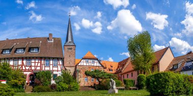 Schluechtern 'deki Abbey Kilisesi, Hessen, Almanya 