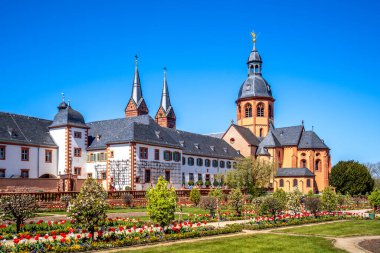 Seligenstadt 'taki Abbey, Hessen, Almanya 